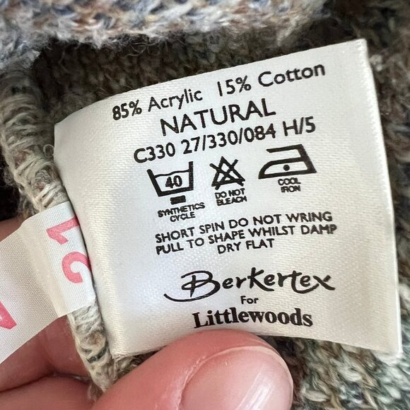 Vintage Floral Knit Fair Isle Abstract Sweater Boho Scandinavian Feminine Girly - Picture 4 of 6